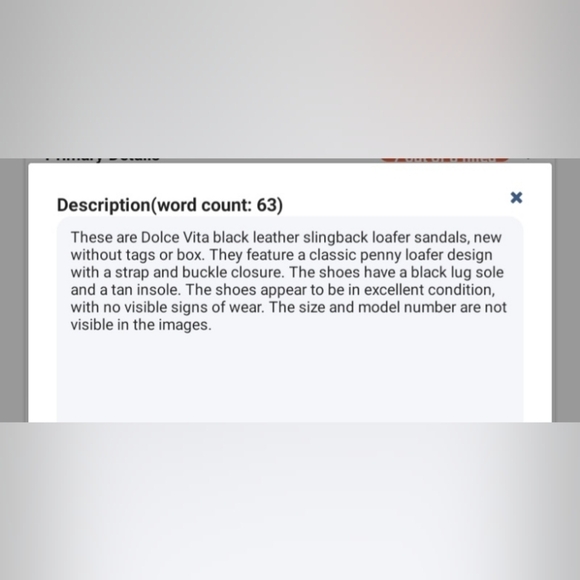 🛍 Women's DV Dolce Vita Slingback Loafer Sandals Black sz 9.5 - Picture 6 of 7